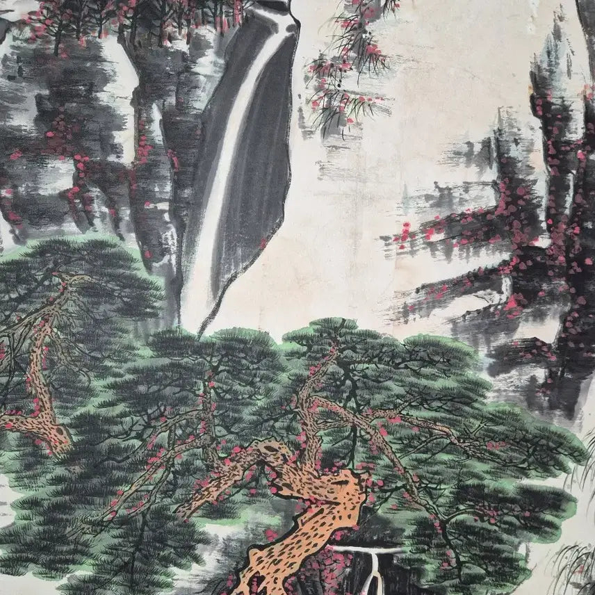 [BUNJANG] Xie Zhiliu Landscape Painting 116x67cm 1984 / 사치류, 산수화, 116x67cm, 1984년 작.