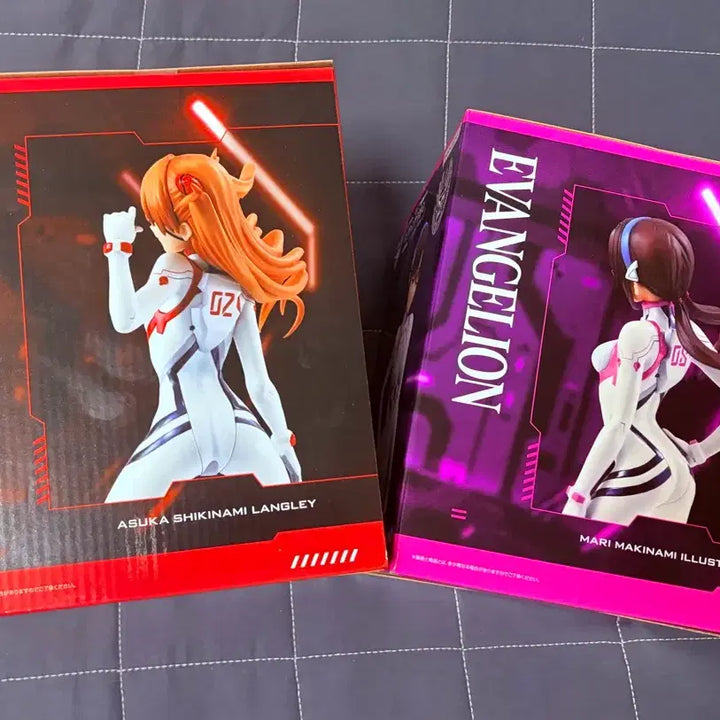 [BUNJANG] Evangelion Asuka &amp; Mari Ichiban Kuji Figures Bundle Set (Sealed) / 미개봉)에반게리온 제일복권 아스카+마리 피규어 일괄판매