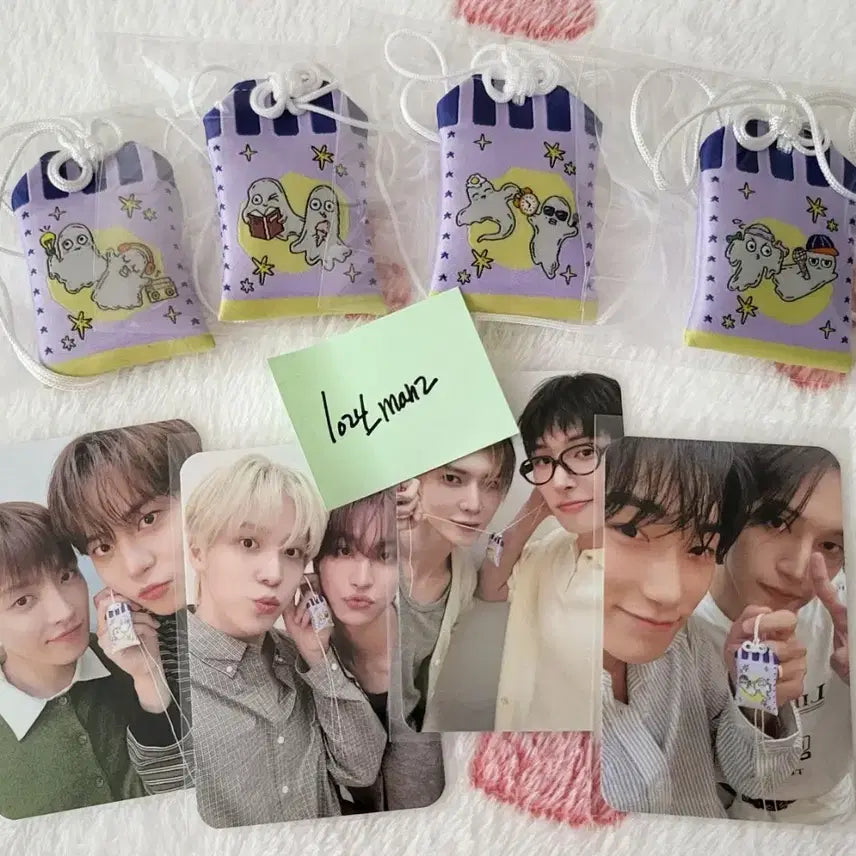 [BUNJANG] ATEEZ Fanmeeting Unit Photocard &amp; Charm Set (OT4) / ATEEZ FANMEETING MD unit pc charm 에이티즈 팬미팅 유닛포카 오마모리 세트