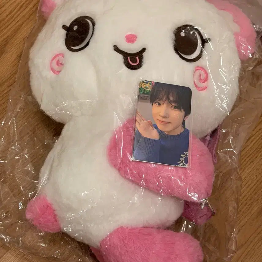 [BUNJANG] NCT WISH Sakuraya Version Character Bag &amp; Photocard Set / 엔시티 위시 캐릭터 백 &amp; 포토카드 세트 사쿠야 버전 팡이 가방