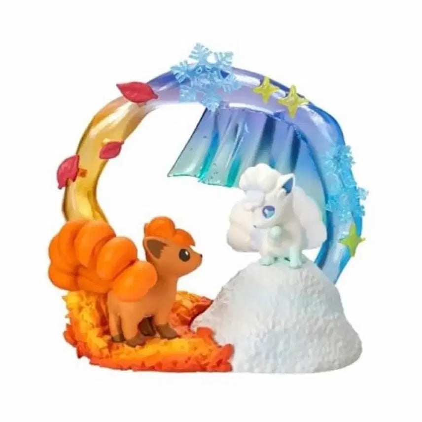 [BUNJANG] Pokemon Re-Ment Circular Vulpix &amp; Alolan Vulpix Figure (Sealed) / [미개봉] 포켓몬 리멘트 서큘러 식스테일&amp;알로라 식스테일 피규어