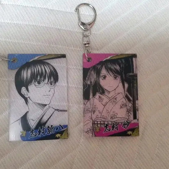 [BUNJANG] Gintama Jump Shop Acrylic Keychain - Shinpachi &amp; Tae / 은혼 점프샵 아크릴 키링 신파치 타에