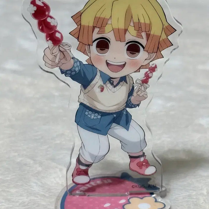 [BUNJANG] Demon Slayer Zenitsu Strawberry Acrylic Stand / 귀칼 귀멸의 칼날 젠이츠 딸기 아크릴
