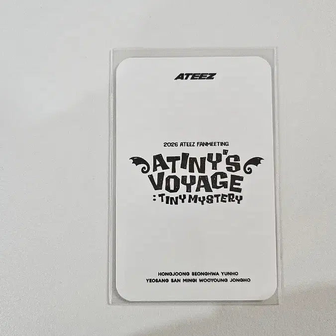 [BUNJANG] ATEEZ 2026 Fanmeeting ATINY Zone MD Unit Capsmackz Hongjoong Jongho Photocard / 에이티즈 팬미팅 에이티니존 MD 오마모리 유닛 캡막즈 홍중 종호