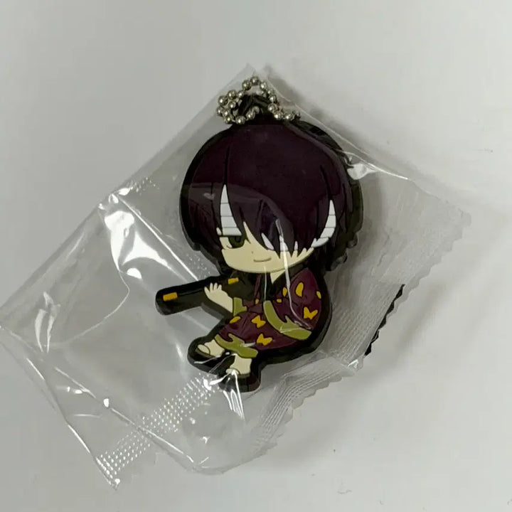 [BUNJANG] Gintama Shinsuke Takasugi Rubber Strap Gacha Keychain / 은혼 타카스기 신스케 러버 스트랩 가챠 고무 키링