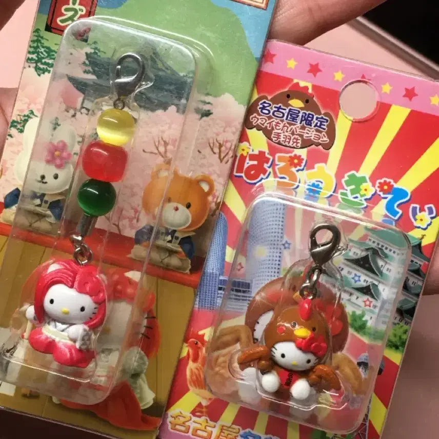 [BUNJANG] Hello Kitty Kabuki Chicken Strap - Nagoya Limited Edition / 일괄) 키티스트랩 헬로키티 닭 가부키 양도 키티 고전