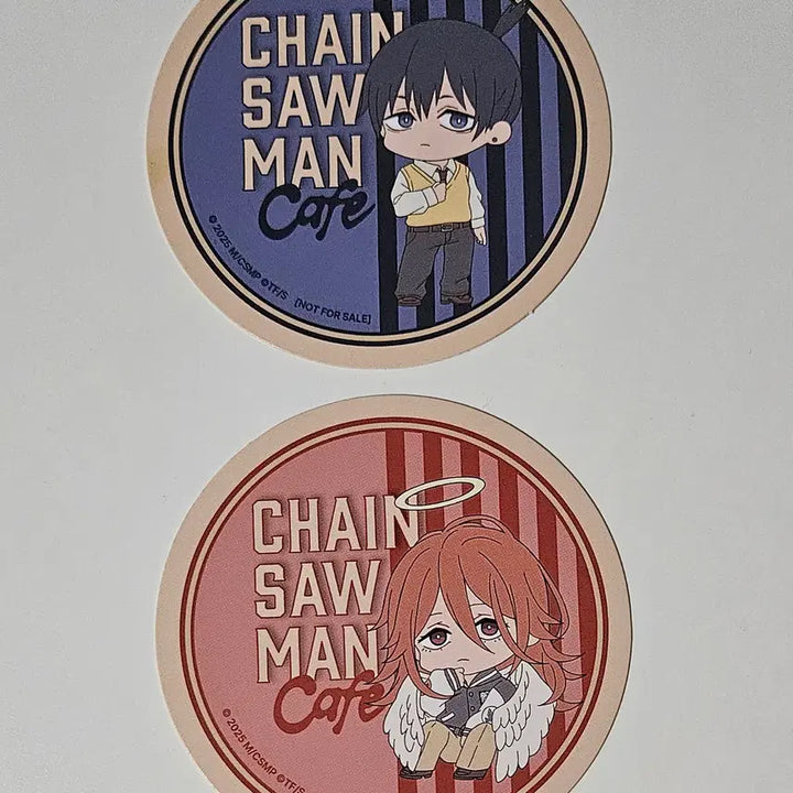 [BUNJANG] Chainsaw Man Aki &amp; Angel Devil Collaboration Cafe Coaster Set / 체인소맨 콜라보 카페 코스터 아키 천사의악마