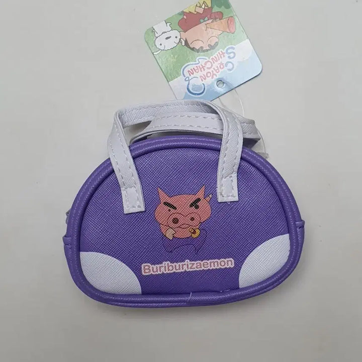 [BUNJANG] Crayon Shin-chan Buriburi Monster Purple Mini Pouch / 짱구 부리부리몬 보라색 미니백 파우치 새상품