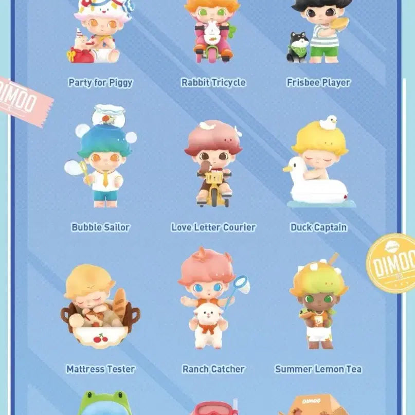 [BUNJANG] Pop Mart Dimoo Pet Vacation Full Set (12 Types) Sealed / 팝마트 디무 펫베케이션 미개봉 풀세트