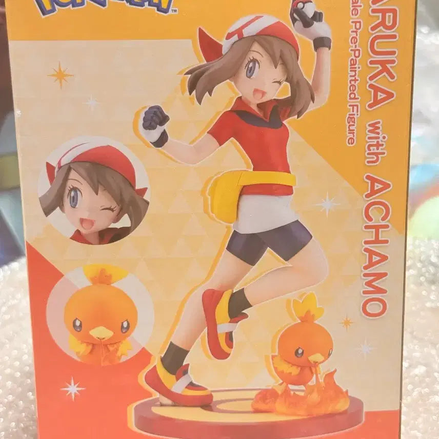 [BUNJANG] Kotobukiya Pokemon Haruka &amp; Pochama Figure 1/8 Scale / 미개봉)코토부키야 포켓몬스터 하루카 아차모 피규어