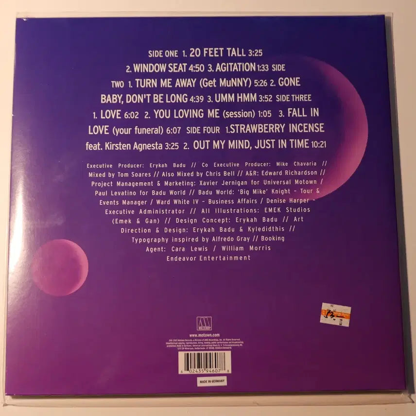 [BUNJANG] Erykah Badu New Amerykah Part Two: Return Of The Ankh Limited Edition Purple Vinyl (Sealed) / [LP] (미개봉) Erykah Badu (에리카바두) - New Amerykah Part Two: Return Of The Ankh (2022 한정반)