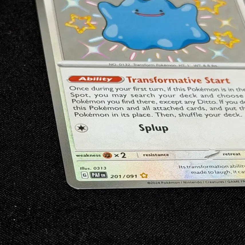 [BUNJANG] Ditto Shiny (PAF EN 201/091) Trading Card / 북미 메타몽 이로치 / Ditto (PAF EN 201/091)
