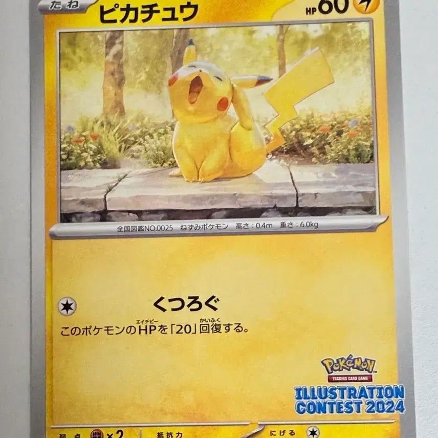 [BUNJANG] Pokemon Card Promo Pikachu Card 2024 Contest Japanese / 포켓몬카드 프로모 피카츄 카드 2024 콘테스트 일판 242 sv-p