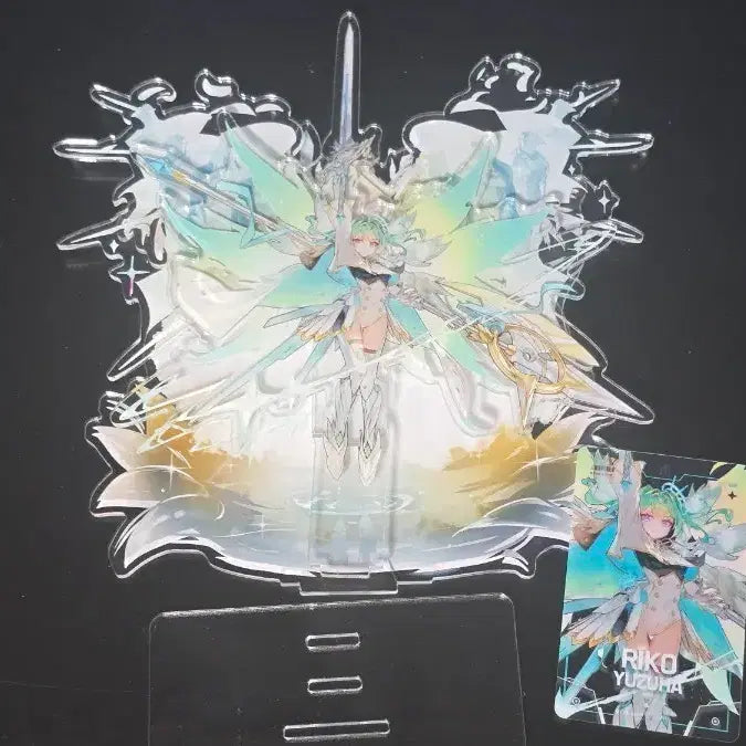 [BUNJANG] StrayLive Ghost in the Shell Yuzeha Rico 3-Part Acrylic Stand + POB Photocard / 스텔라이브 공각기동부대 유즈하 리코 3파츠 아크릴+특전포카
