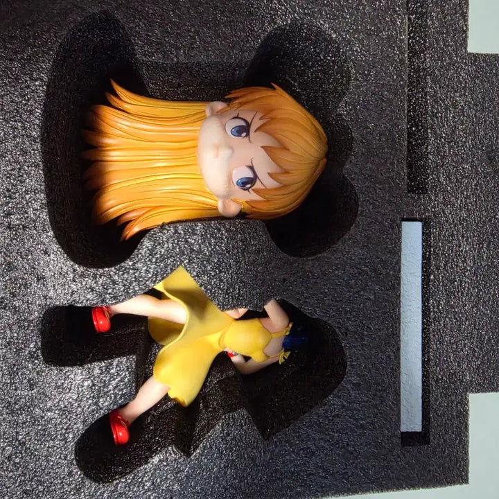 [BUNJANG] Neon Genesis Evangelion Asuka Resin Figure with 2 Rubber Mascot Set / 신세기 에반게리온 아스카 레진 + 러버 마스코트 2종