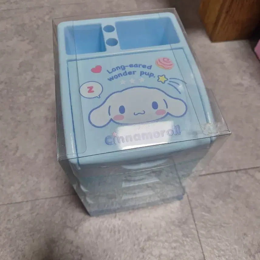 [BUNJANG] Cinnamoroll 3-Tier Drawer Organizer Blue / 시나모롤 3단 서랍 정리함 블루