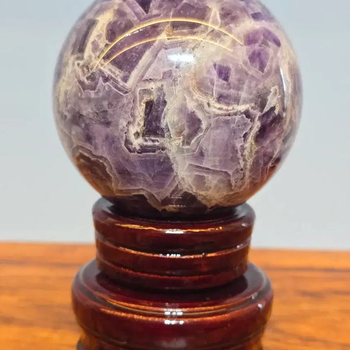 [BUNJANG] Amethyst Sphere Polished Stone Mineral Specimen / 26072109 컬러가 영롱한 자수정 구가공석 수석 광물 수석 팝니다