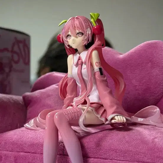 [BUNJANG] Hatsune Miku Sakura Miku 2026 Noodles Stopper Figure (Unsealed) / 1개남음 현물(미개봉) 후류 하츠네 미쿠 사쿠라 미쿠 2026 누들스토퍼 피규어