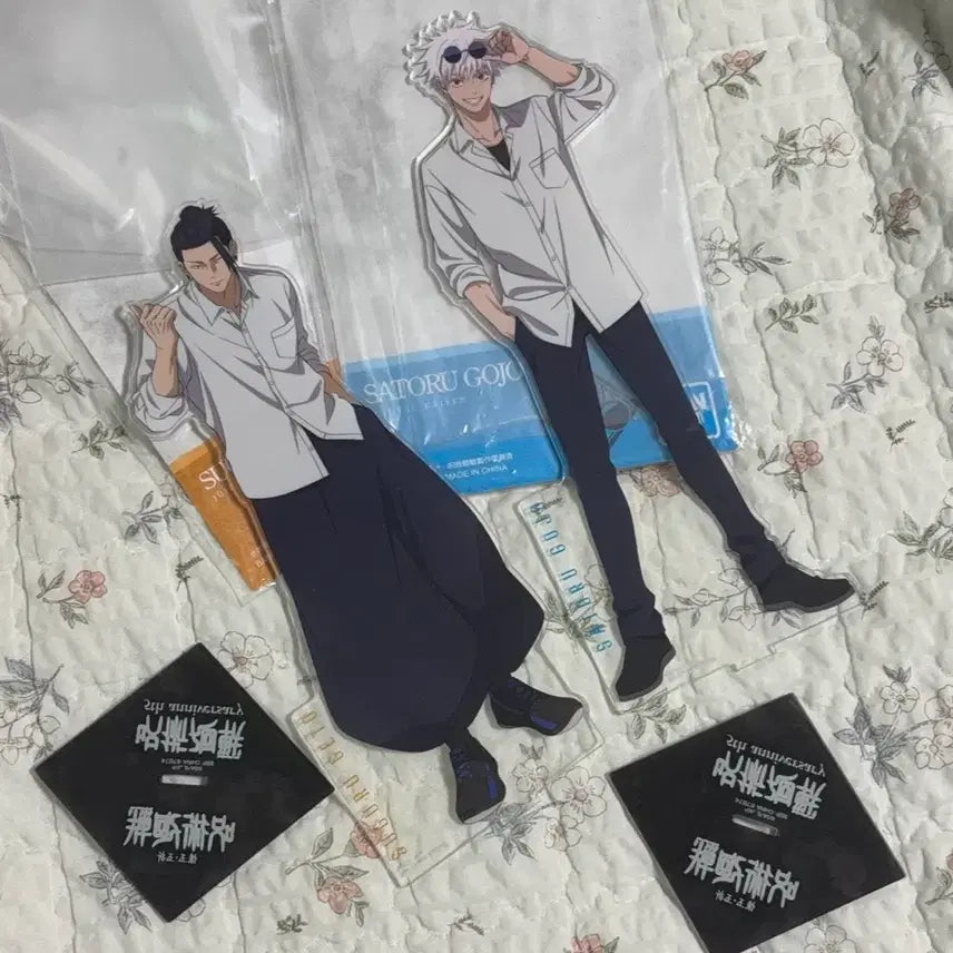 [BUNJANG] Jujutsu Kaisen Gojo Satoru &amp; Geto Suguru Big Acrylic Stand Set (5th Anniversary Ichiban Kuji E &amp; F Prizes) / (일괄) 주술회전 제일복권 고죠 게토 빅아크릴 스탠드 쿠지 E상 F상 5주년