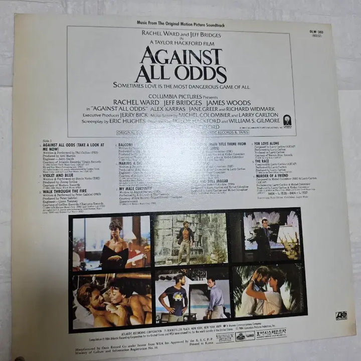 [BUNJANG] Phil Collins Against All Odds OST LP / Against All Odds ost LP 필콜린스