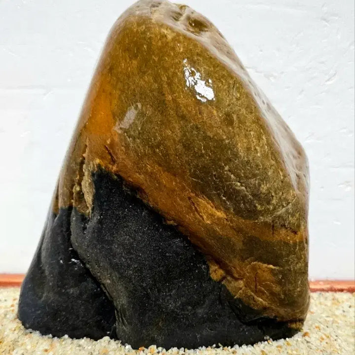[BUNJANG] Pyeongchanggang Natural Black Agate Stone / 평창강 먹차돌 자연석