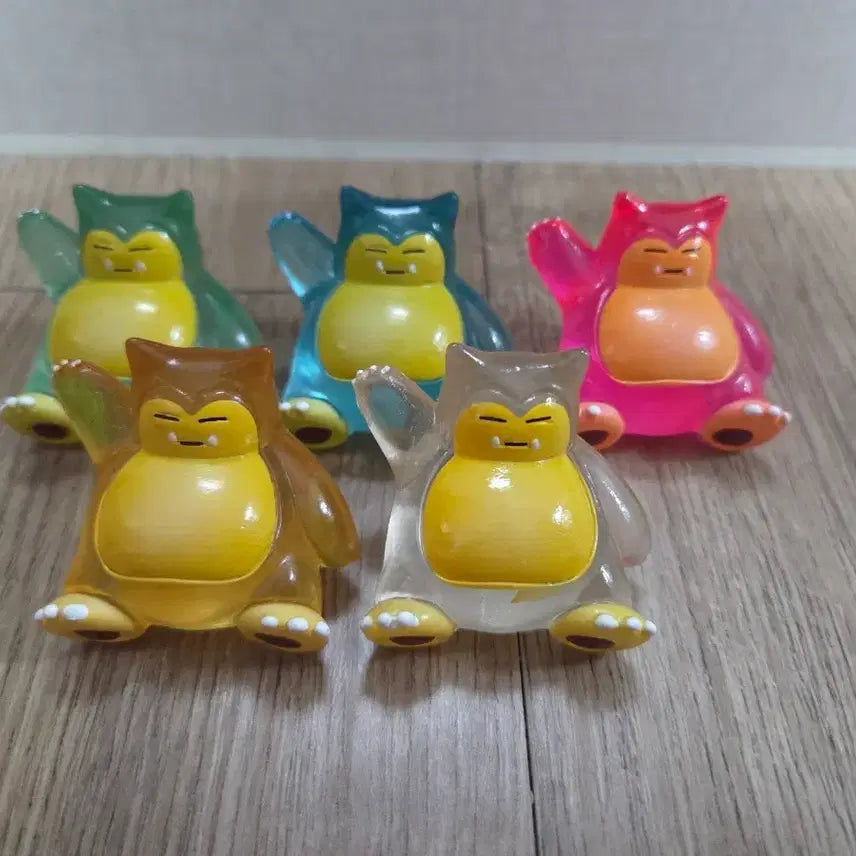 [BUNJANG] Pokemon Moncolle Clear Snorlax 5 Types Set / 포켓몬 몬코레 클리어 잠만보 5종