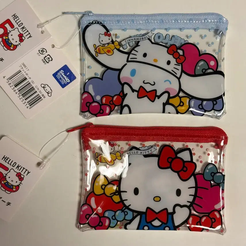 [BUNJANG] Sanrio Hello Kitty 50th Anniversary Cinnamoroll PVC Pouch / 산리오 헬로키티 50주년 PVC 파우치 시나모롤