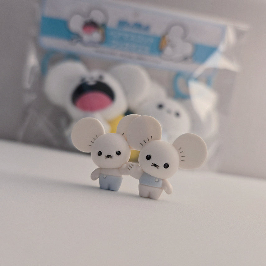 [BUNJANG] Pokemon Squirtle "Mogu Mogu Watching" Mascot Plush &amp; Gacha Figure Set / 포켓몬 우물우물 두리쥐 마스코트 인형 가챠 피규어