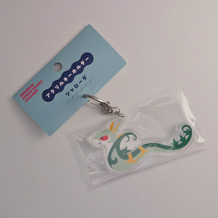 [BUNJANG] Pokemon Serperior Metal Charm &amp; Accelgor Acrylic Keyring Set / 포켓몬 주리비얀 샤로다 메탈참 키링 굿즈