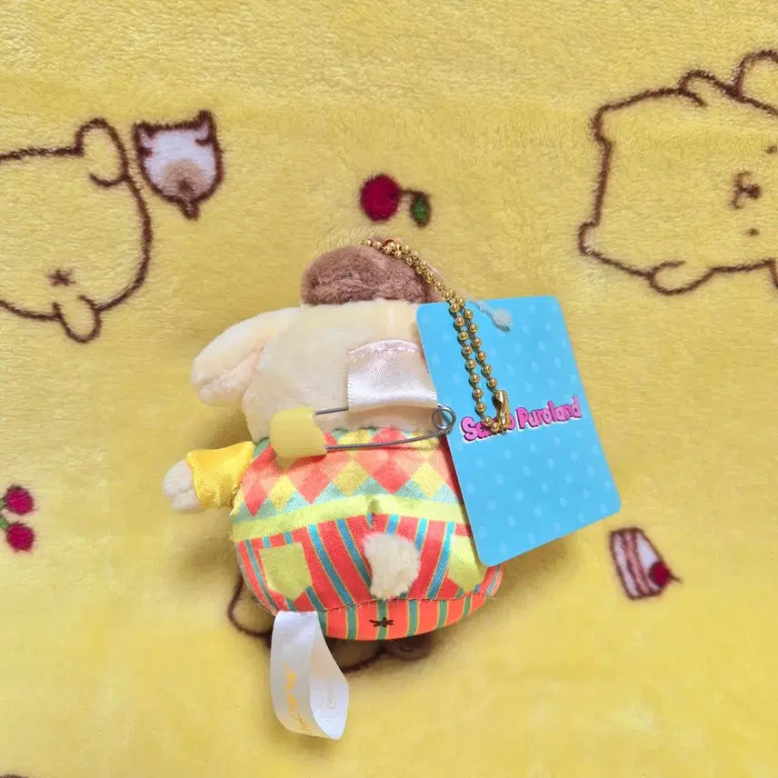 [BUNJANG] Sanrio Pompompurin Easter Mascot Keyring Doll / 산리오 퓨로랜드 이스터 안경 폼폼푸린 마스코트 키링 인형