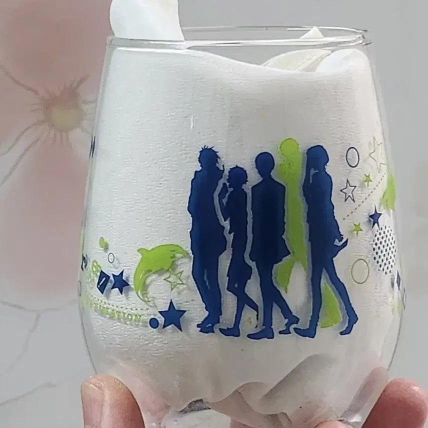 [BUNJANG] Free! Makoto Tachibana Character Silhouette Glass Cup / Free! 타치바나 마코토 캐릭터 실루엣 유리컵