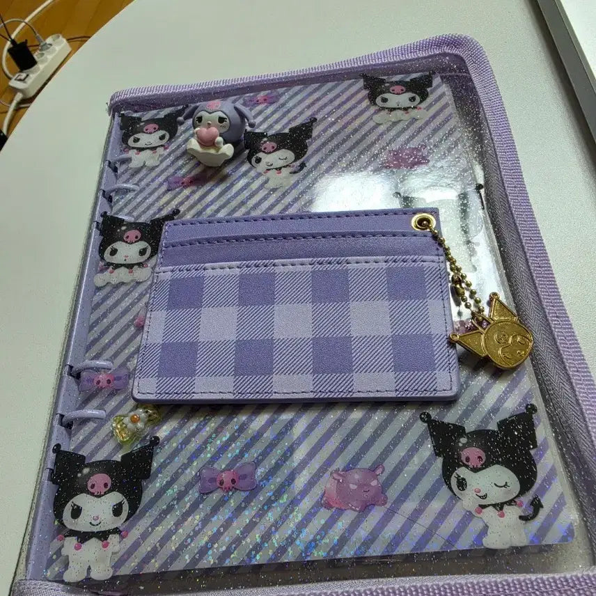 [BUNJANG] Sanrio Kuromi Transparent Pouch with Card Holder and Figure Set / 산리오 쿠로미 굿즈들(급처)