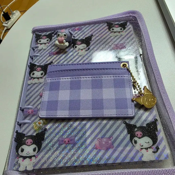 [BUNJANG] Sanrio Kuromi Transparent Pouch with Card Holder and Figure Set / 산리오 쿠로미 굿즈들(급처)