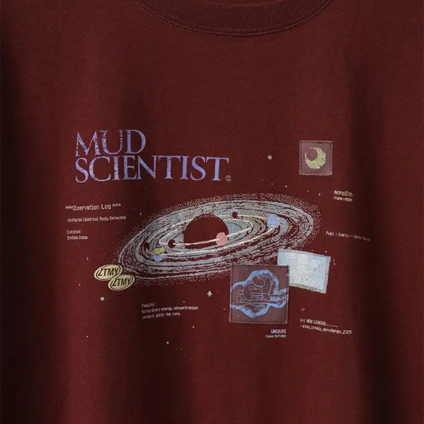 [BUNJANG] Zutto Mayo Dorodango Burgundy T-Shirt XL / 즛토마요 도로당고 버건디 티셔츠