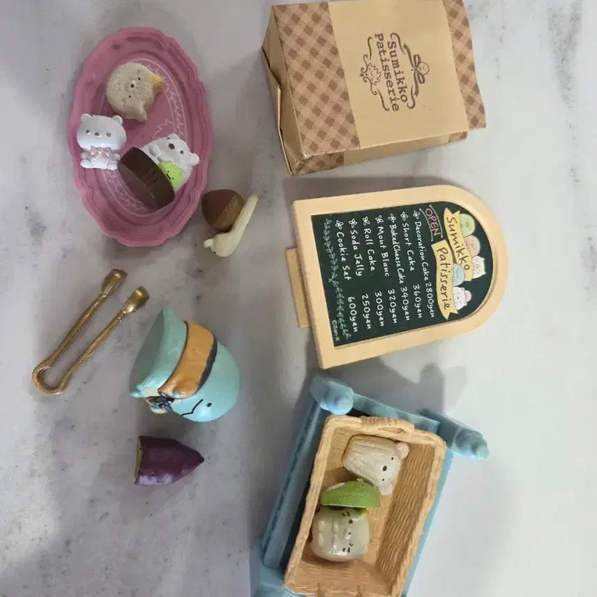 [BUNJANG] Sumikko Gurashi Patissier Series Miniature Set / 스미코 구라시 파티셰 시리즈 미니어처 세트