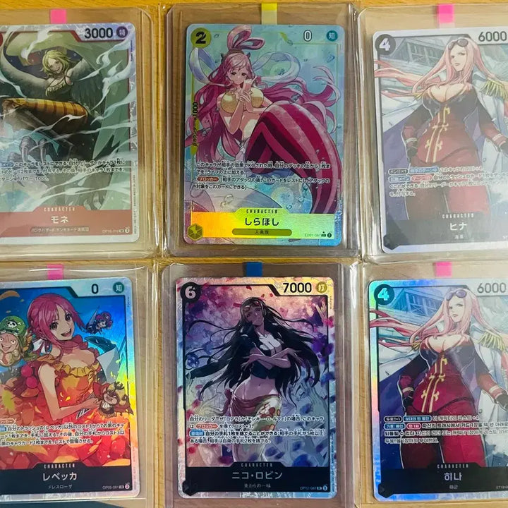 [BUNJANG] One Piece Female Character SR &amp; SR* Card Bundle Set (Japanese Edition) / (원피스카드)일판 원피스 여캐 SR  및 SR* 6장 일괄 판매입니다