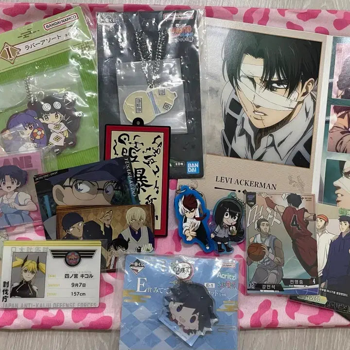[BUNJANG] Anime Merchandise Bundle Set - Attack on Titan, Demon Slayer, Kaiju No. 8, My Hero Academia, Ranma, Garbage Time, Naruto, Detective Conan, Keroro / 일괄)굿즈세트 진격의 거인,귀멸의 칼날,괴수8호,나의히어로아카데미,란마,가비지타임,나루토, 코난,케로로