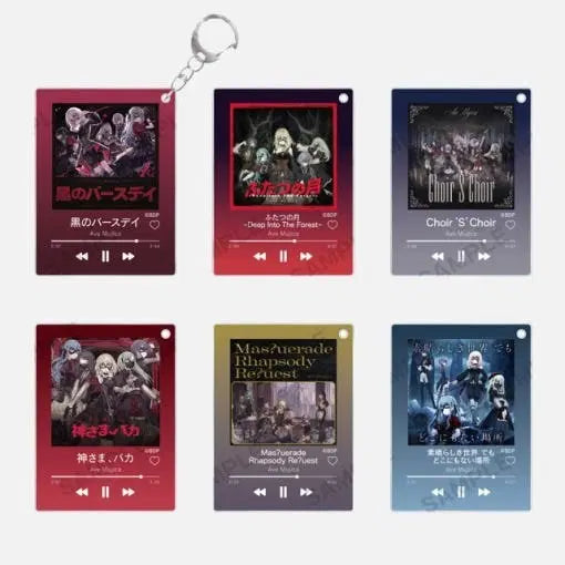[BUNJANG] Bang Dream! Ave Mujica Playlist Trading Acrylic Keyholder Set (6 Types) / (희귀매물 미개봉 새상품 BOX) 뱅드림 AveMujica 아베무지카 플레이 리스트 트레이딩 아크릴 키홀더 6종
