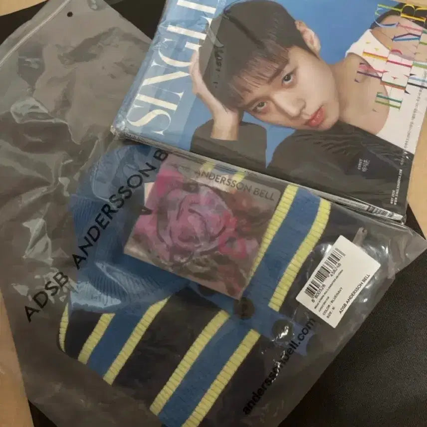 [BUNJANG] ANDERSSON BELL "BRAD STRIPE POLO SWEAT" Size M / 박지훈 팬미팅 같은자리 상의 손민수템 : 앤더슨벨