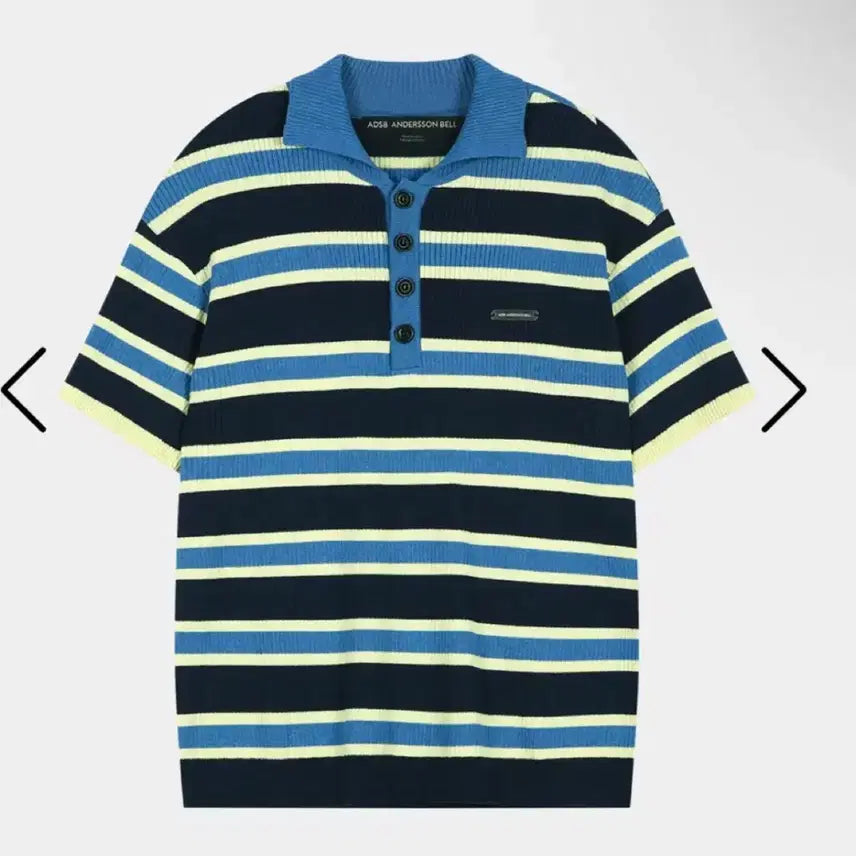 [BUNJANG] ANDERSSON BELL "BRAD STRIPE POLO SWEAT" Size M / 박지훈 팬미팅 같은자리 상의 손민수템 : 앤더슨벨