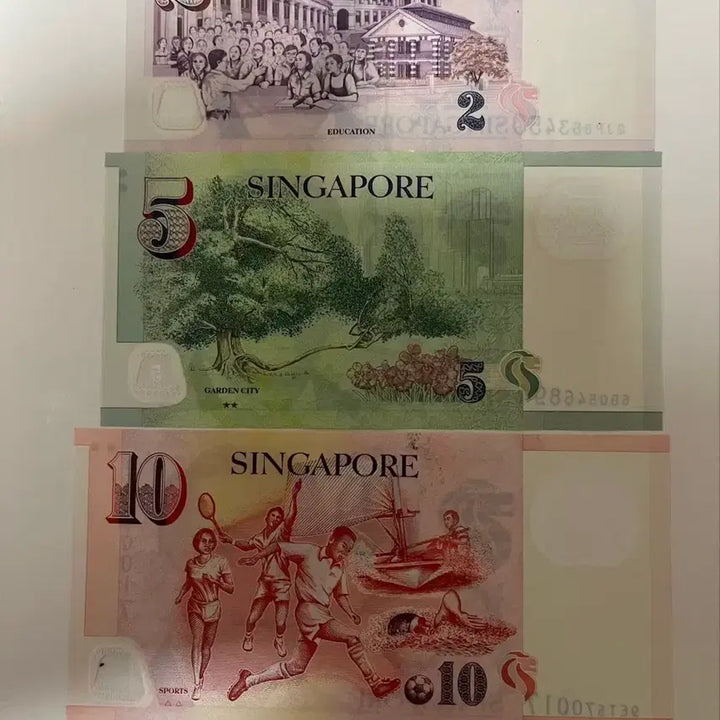 [BUNJANG] Singapore Portrait Series Banknotes 3-Denomination Set / 싱가포르 초상 시리즈 지폐 3종 세트