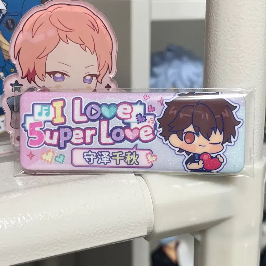 [BUNJANG] Ensemble Stars Chiaki Morisawa 5uper Love Q Ver. Badge / 앙스타 모리사와 치아키 중스타 5uper Love Q버전 뱃지 명찰
