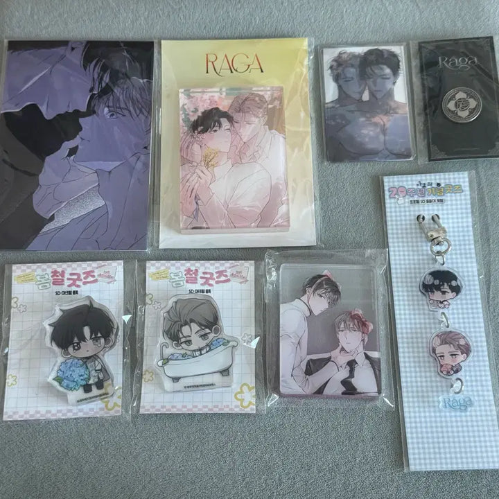 [BUNJANG] Laghou Siryu Glass Acrylic Keychain, Corotto, Postcard, Photocard Set / 패션 라가 신루 유리 아크릴 블럭 키링 코롯토 엽서 포카 판매 양도 합니다