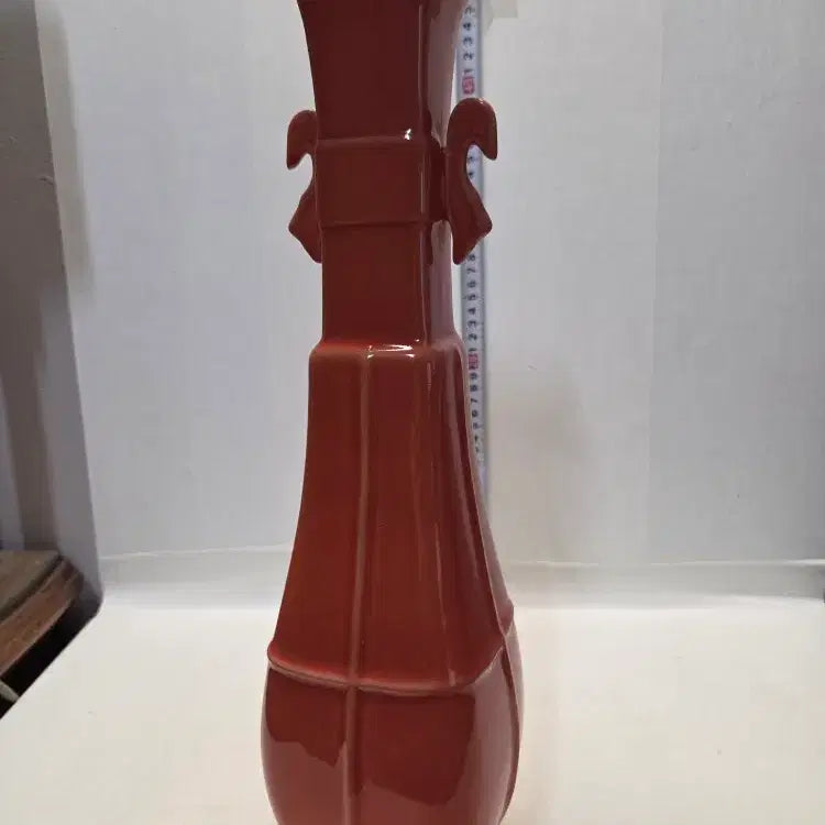 [BUNJANG] Large Song Dynasty Celadon Vase with Jeweled Inlay / 대형 송대 금체 보석박힌 키다리 대화병 높이40cm무게708g