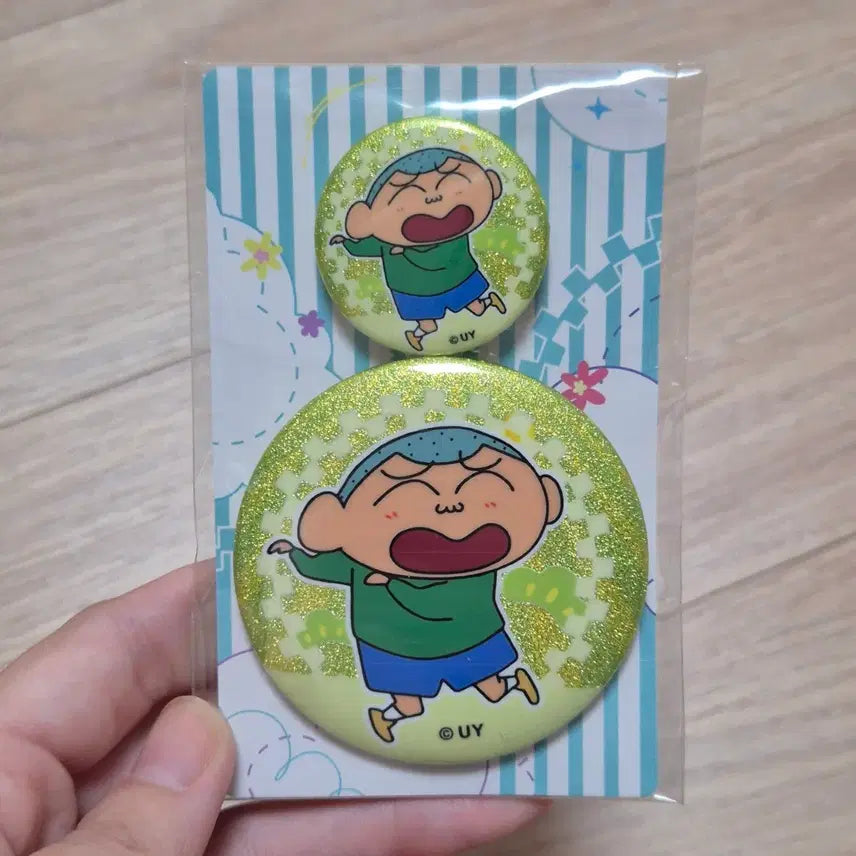 [BUNJANG] Crayon Shin-chan Kazama Photocard 2-Set / 짱구는못말려 뱃지 2개 세트_훈이2