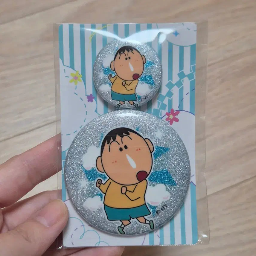 [BUNJANG] Crayon Shin-chan Petrovich Gangnam Style (Megu) Enamel Pin Set / 짱구는못말려 뱃지 2개 세트_맹구1