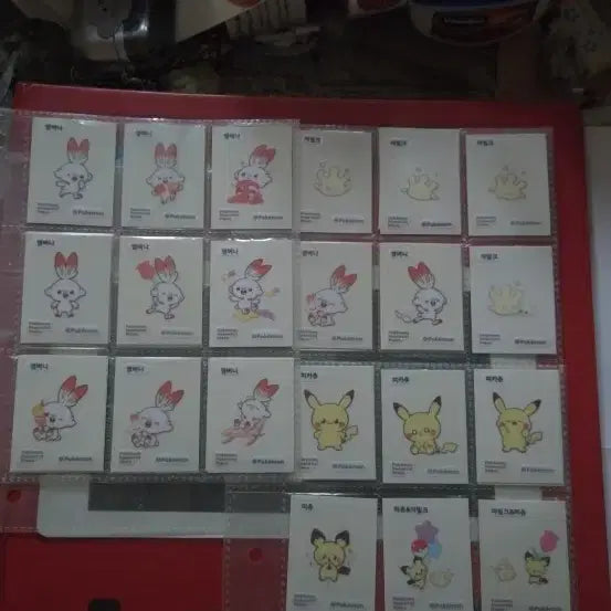 [BUNJANG] Pokemon Stickers 21-Piece Set / 포켓몬 띠부씰 피스 21종세트
