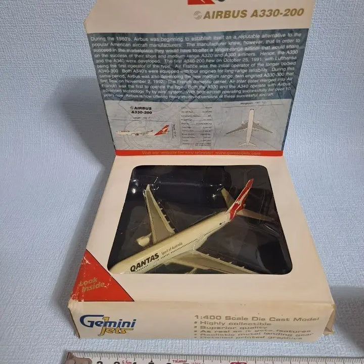 [BUNJANG] Gemini Jets Qantas Airways Airbus A303-200 1/400 Scale Die-cast Model / 호주항공 [ 다이캐스트 ] 에어버스 비행기 고전완구