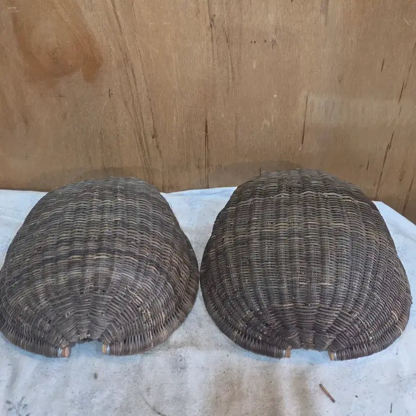 [BUNJANG] Korean Traditional Small Dog Basket (Set of 2) / 민속품/ 소형 댕댕이 소쿠리 2점