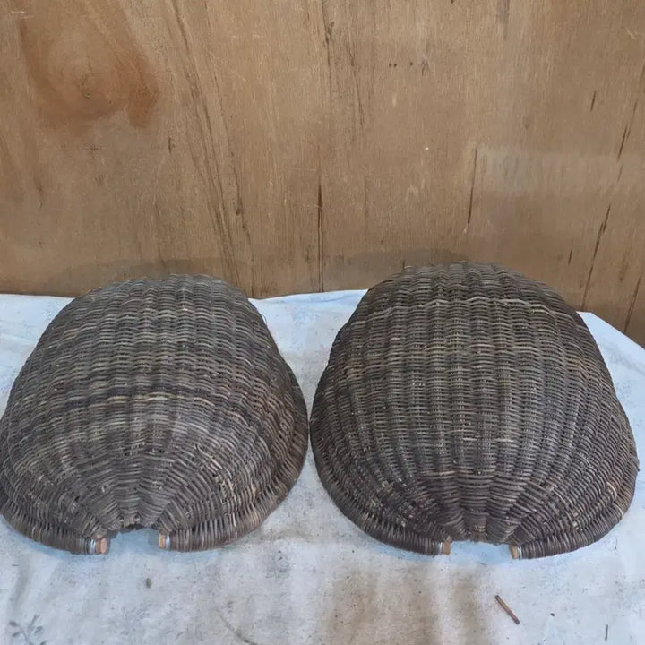 [BUNJANG] Korean Traditional Small Dog Basket (Set of 2) / 민속품/ 소형 댕댕이 소쿠리 2점